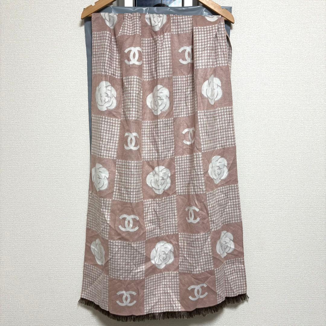 CHANEL シャネル ノベルティ　チェックマフラー