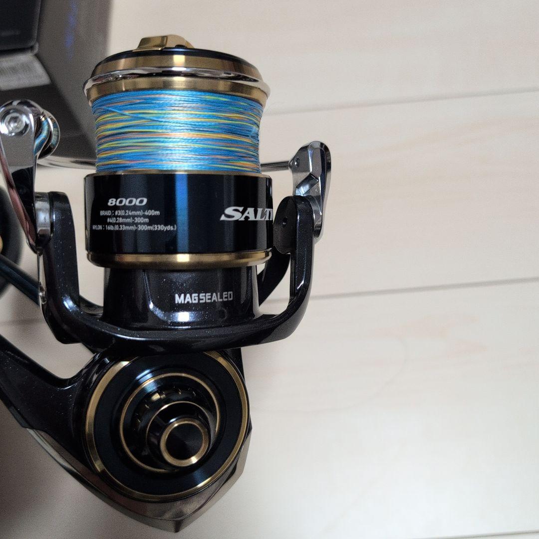 値下げ極美品　1度のみ使用　Daiwa ソルティガ 8000-H リール 専用