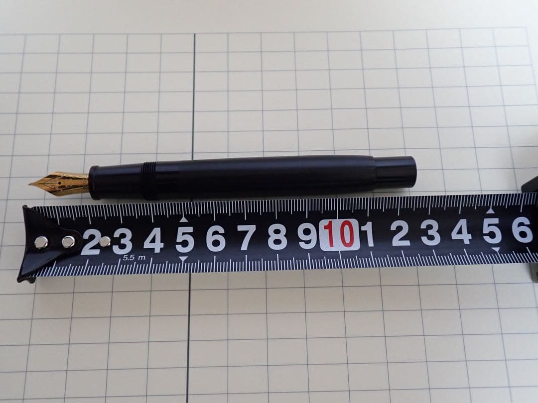 【廃番】masahiro万年筆 エボナイト パイロット 中字（M） インク止め式