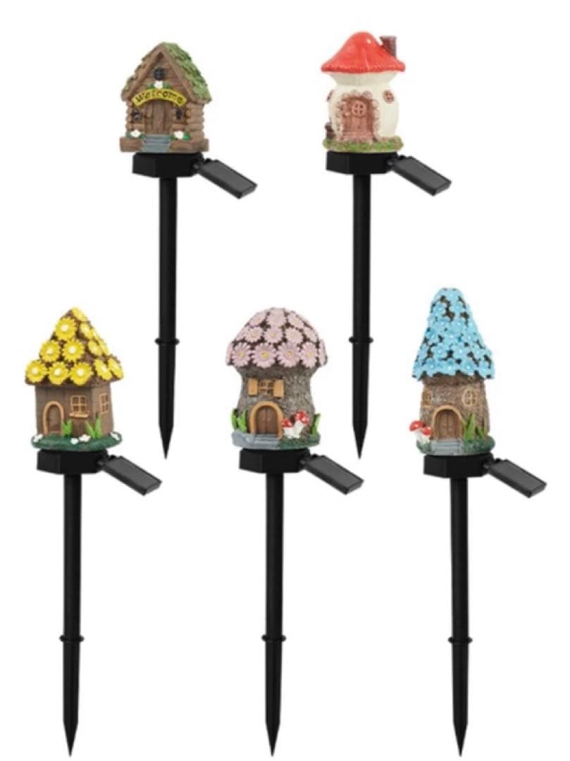 値下げ中！ガーデン オーナメント ソーラー フェアリーハウス