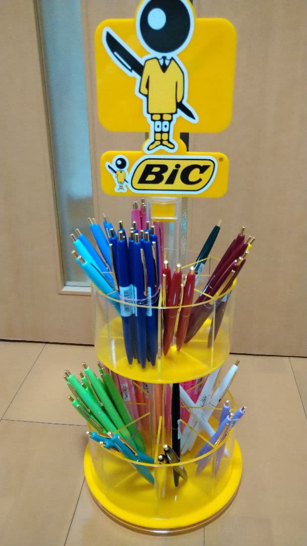 【非売品】bic ボールペン 回転什器　ペンスタンド