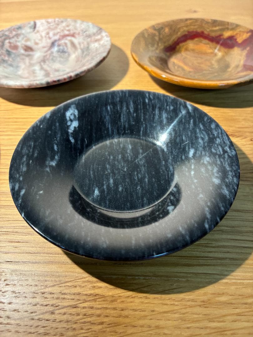056オニキス/オニックス 青蛇文 大理石 天然石 小皿/プレート