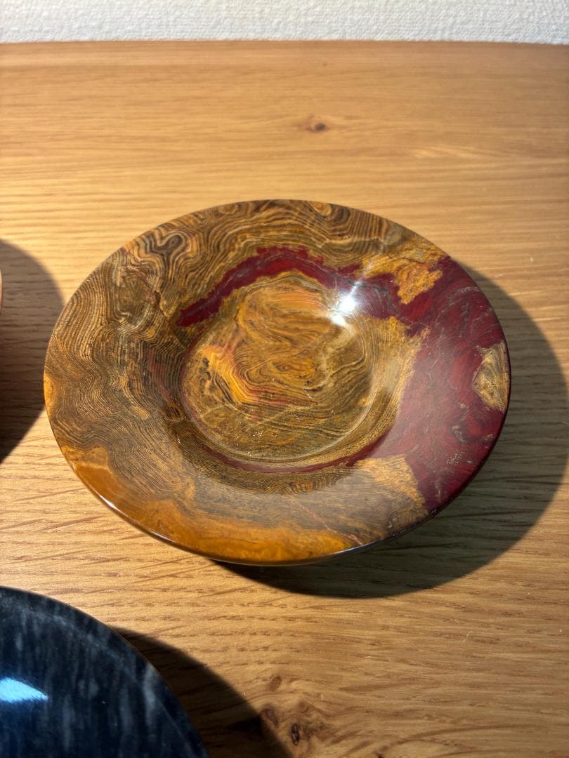 056オニキス/オニックス 青蛇文 大理石 天然石 小皿/プレート