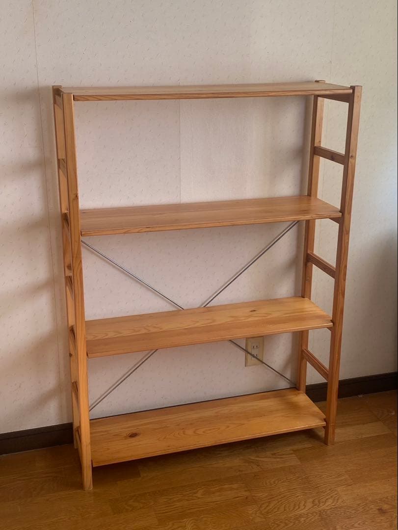 無印良品　パイン材ユニットシェルフ・８６ｃｍ幅