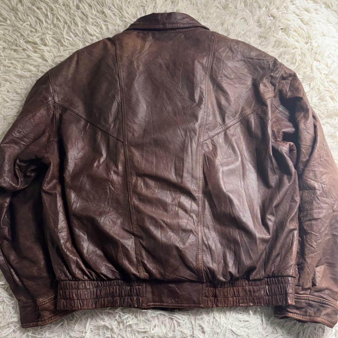 90s Wilsons レザージャケット 茶 シンサレート L〜XL フライト系