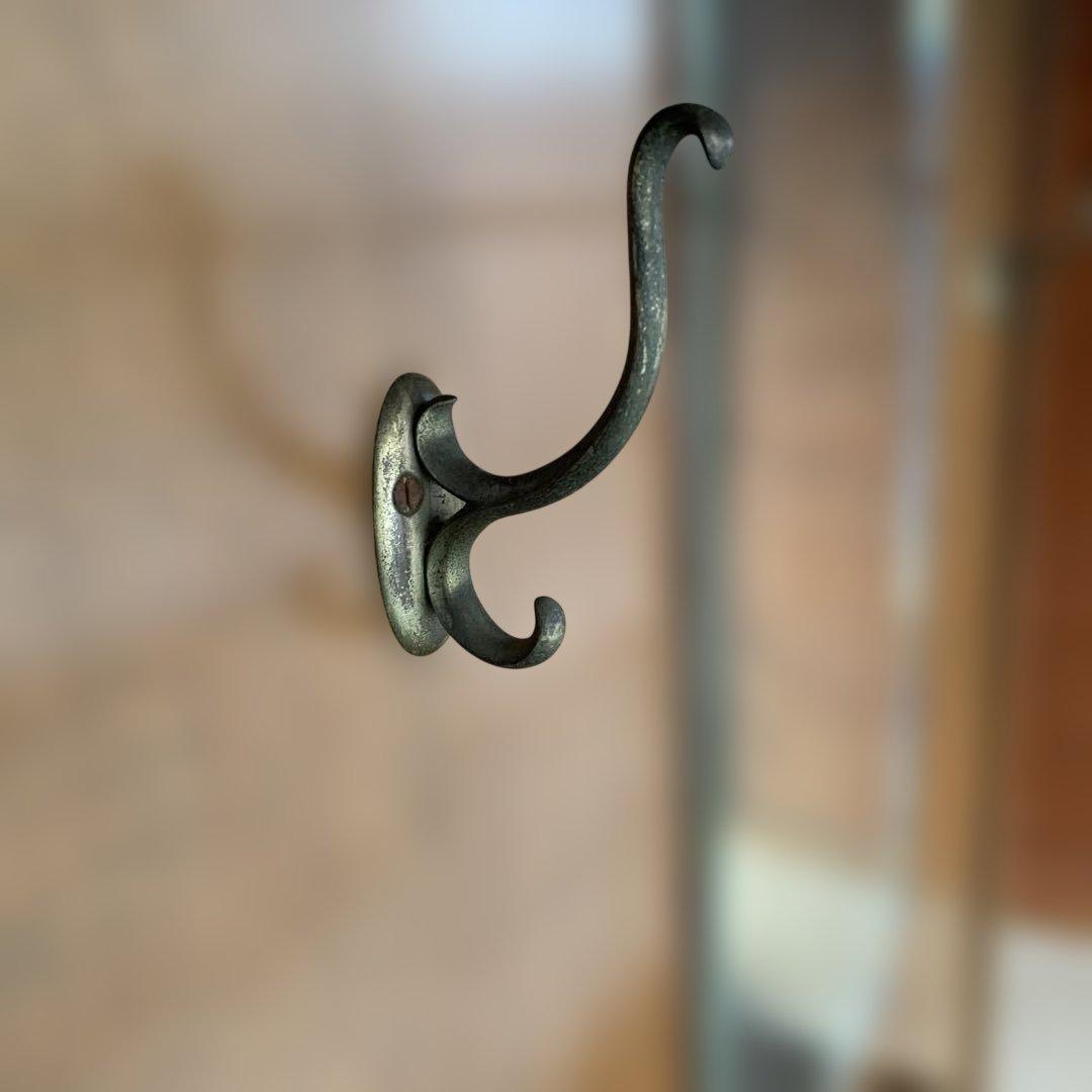 レトロ　傘立て　コート掛け　木製