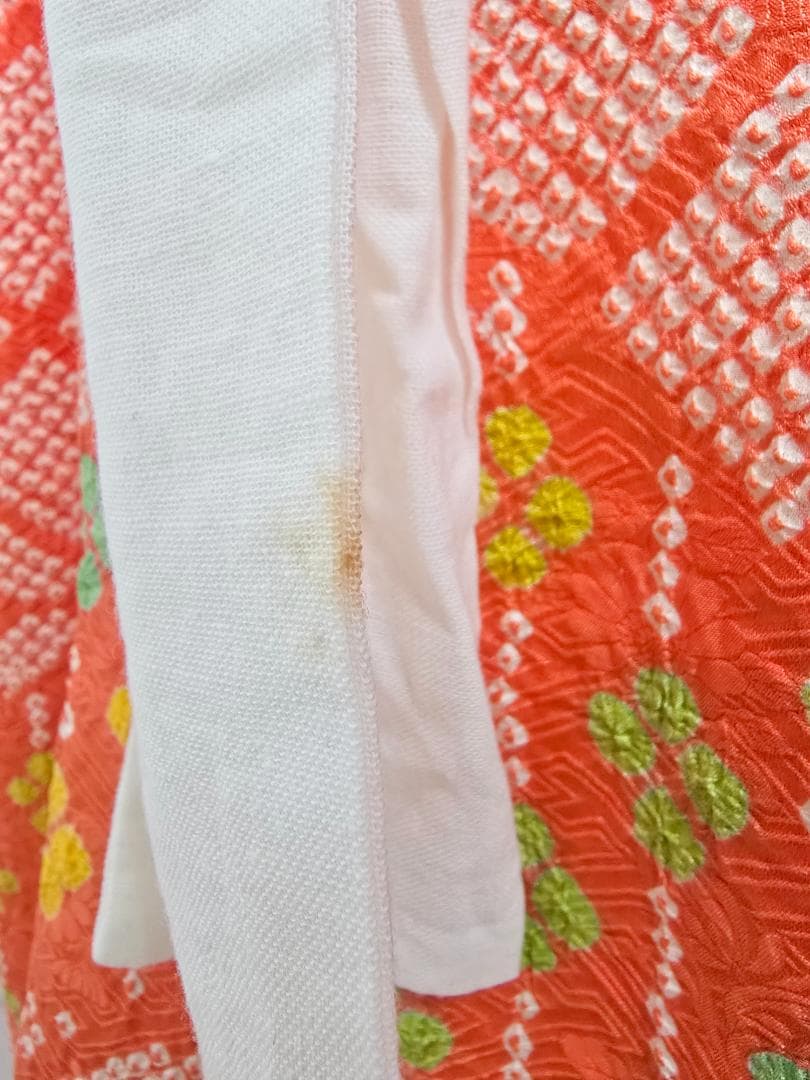 七五三　7歳　 正絹　総絞り　着物　セット　女の子 c97