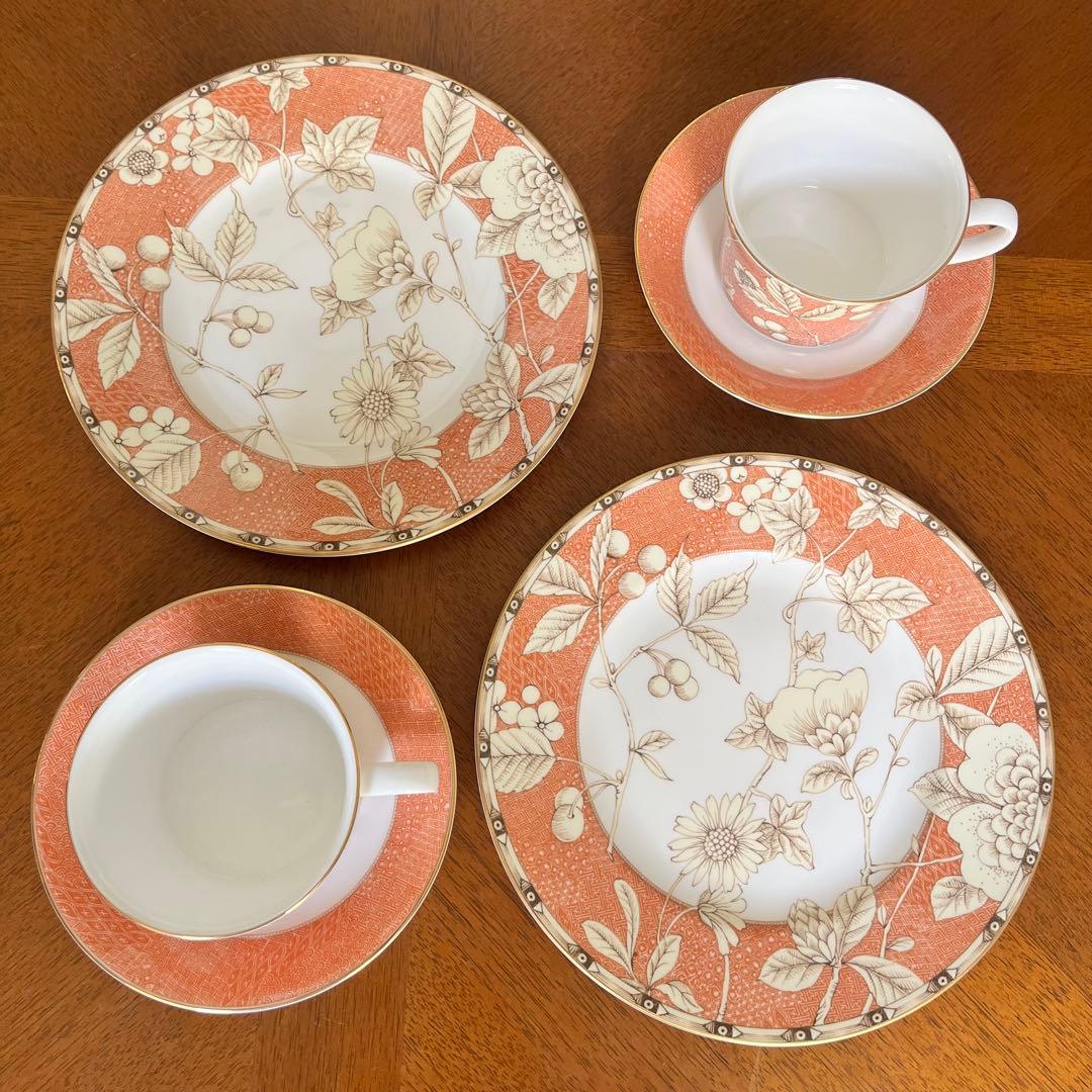 【美品】ウェッジウッド★フランシス★トリオペア　（パターンＡ）