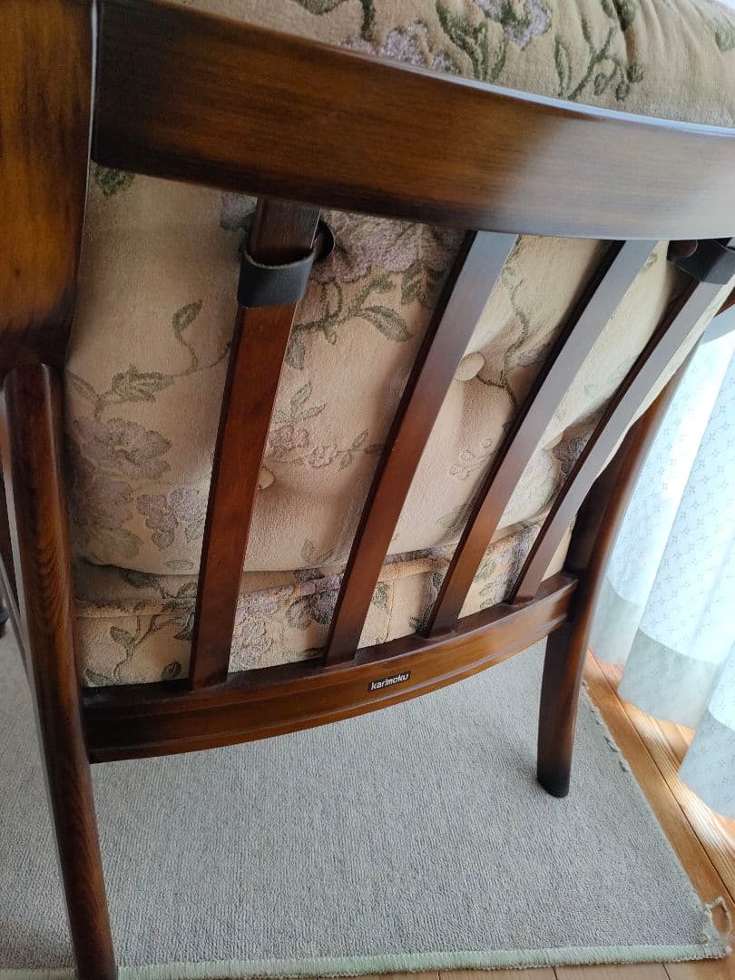 カリモク コロニアル アームチェア　椅子