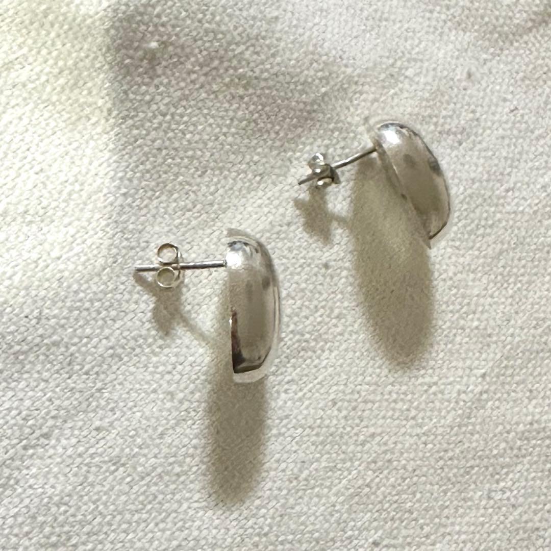 quip queint ボウリングスタッドオーバル ピアス　シルバー925