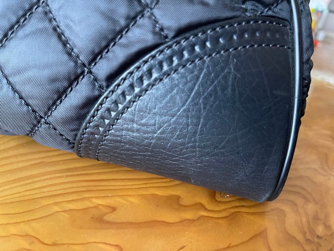 シャネル ボストンバッグ　パリ ニューヨークライン ブラック