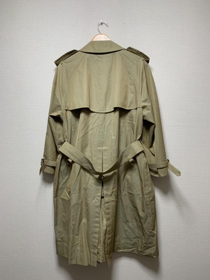 [90s burberrys] C100 裏地チェック コットントレンチコート