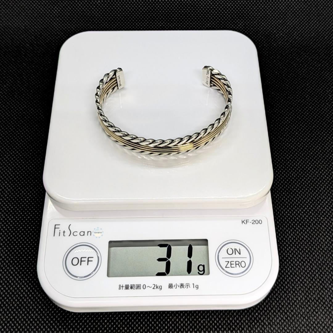 【美品】Navajo Tahe バングル／12K GF×SV925／迅速発送