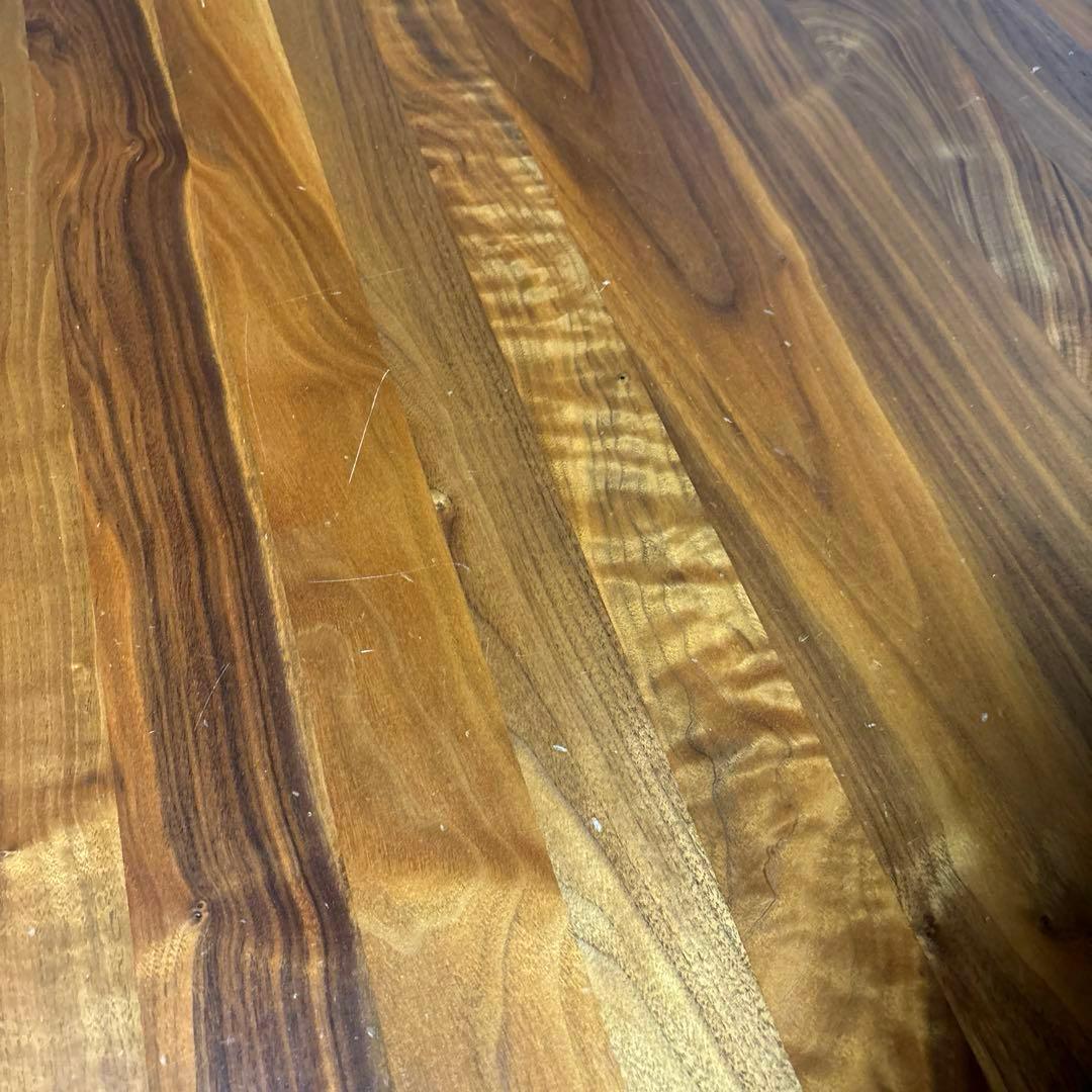 【良品】無印良品 無垢材 ダイニングテーブル 引出し 付き ウォールナット