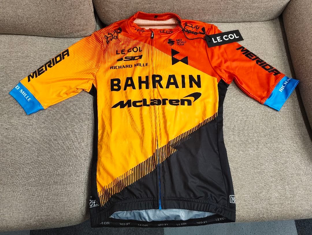 【新品】LE COL バーレーン・マクラーレン サイクルジャージ XSサイズ