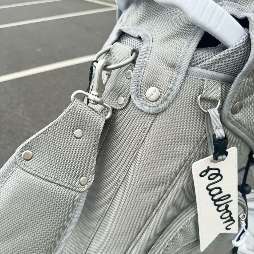 【即発送】 Malbon マルボン ゴルフ キャディバッグ スタンド式 グレー