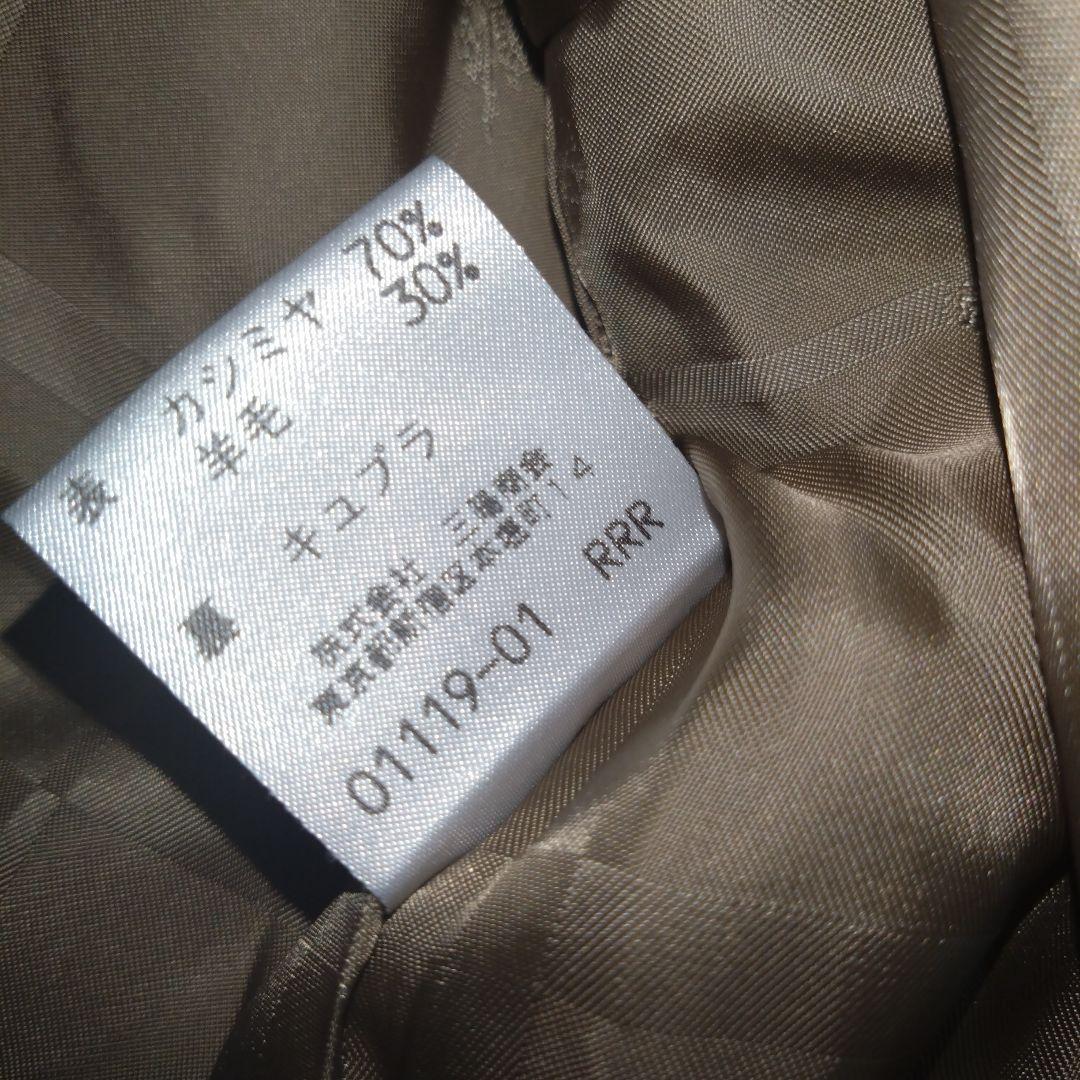 希少 高級バーバリー ロングコート カシミヤ混 レディース 　7