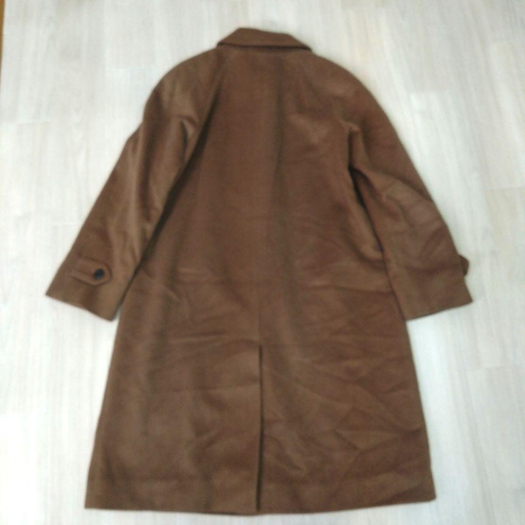 希少 高級バーバリー ロングコート カシミヤ混 レディース 　7