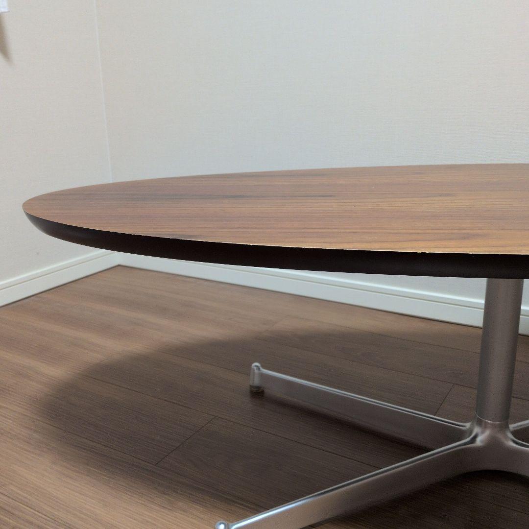 楕円形ブラウンセンターテーブル　Francfranc