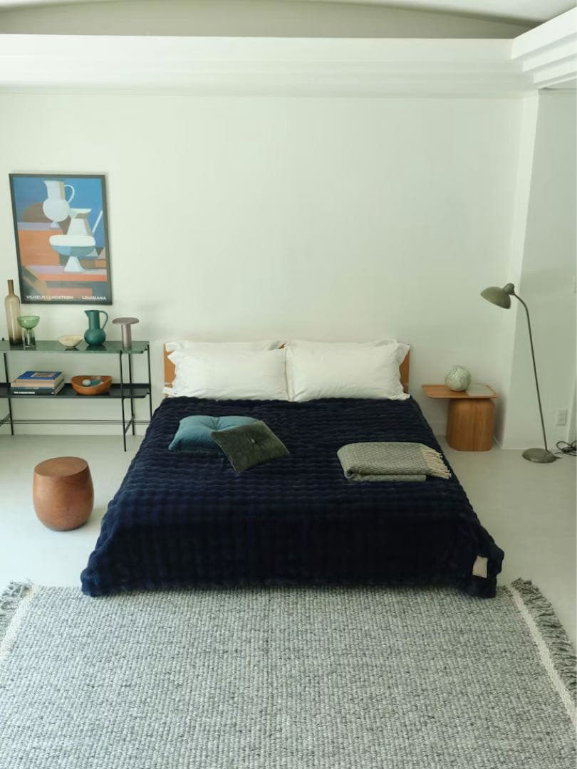 新品未使用　BAKUNE プレミアム 掛け布団 ウォーム ネイビー