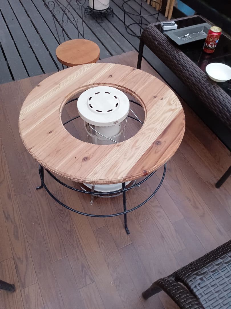 バーベキュー台テーブル　七輪テーブル　ストーブテーブル