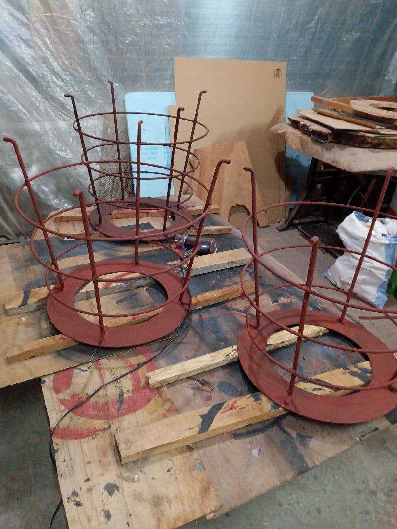 バーベキュー台テーブル　七輪テーブル　ストーブテーブル