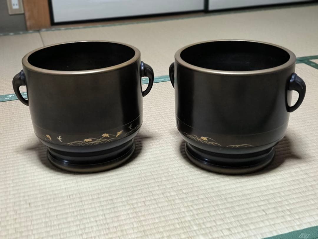 【昭和初期】金属製火鉢 2個セット