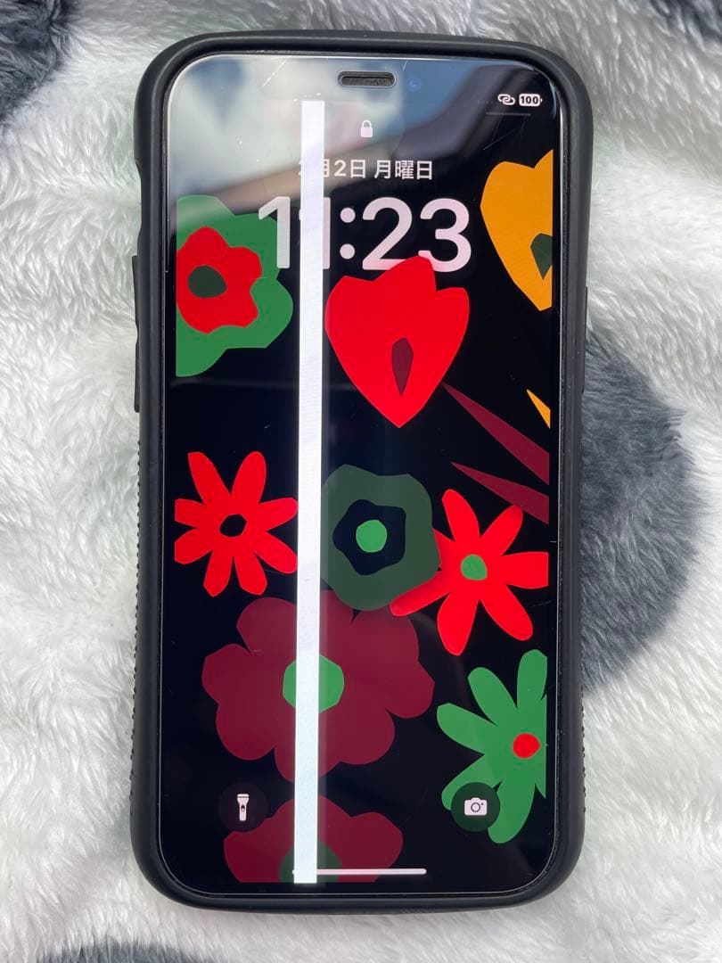 完動ジャンクiPhone12 mini iFace ケース付き