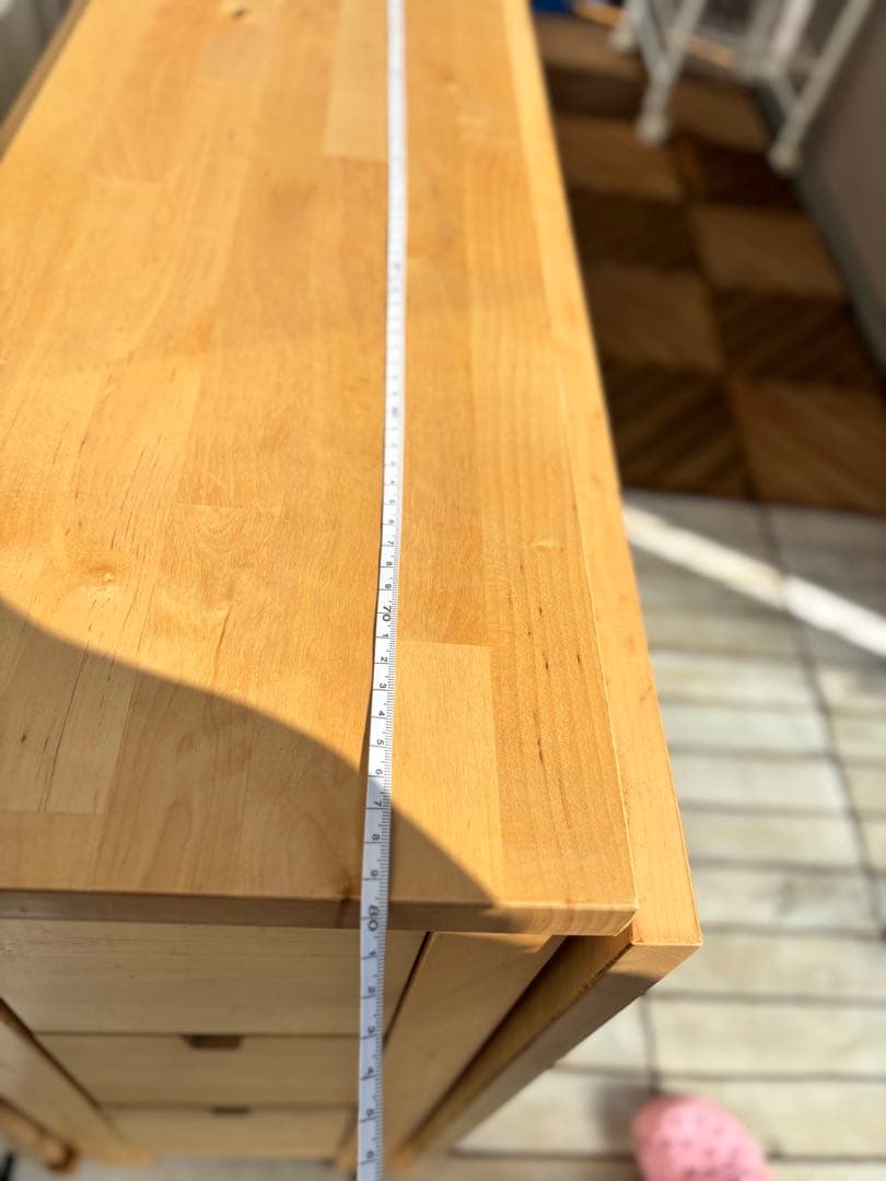 IKEA ノールデン 折りたたみテーブル 引き出し付