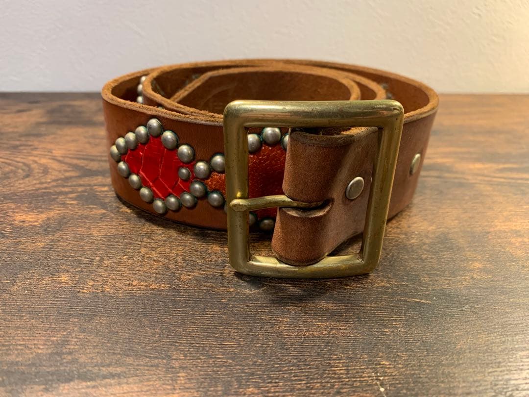 新品　HTC スタッズベルト　スタンダードカリフォルニア　vintage 34