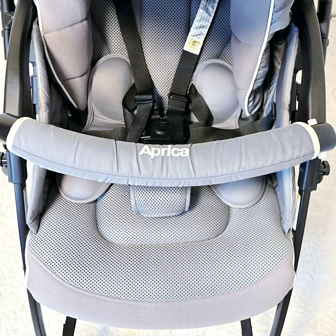 Aprica ラクーナ クッション AB グレー ベビーカー 両対面式