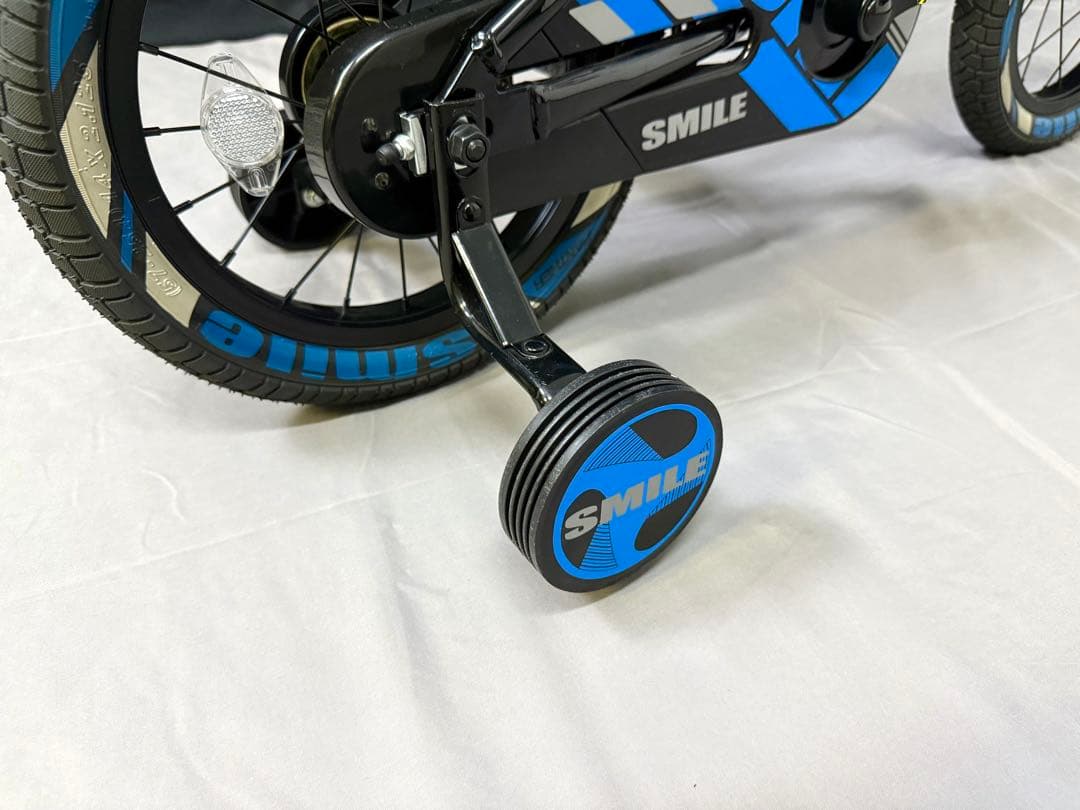 14インチ PANTHER SMILE 子供用自転車 補助輪付き ブラックブルー