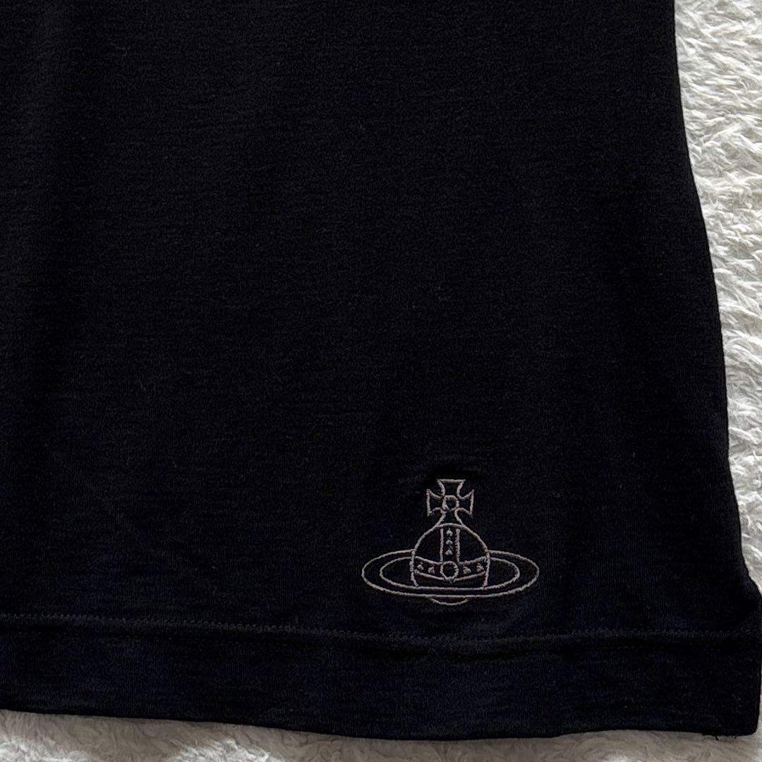 ヴィヴィアンウエストウッドレッドレーベル　オーブ刺繍タンクトップ　ブラック　希少