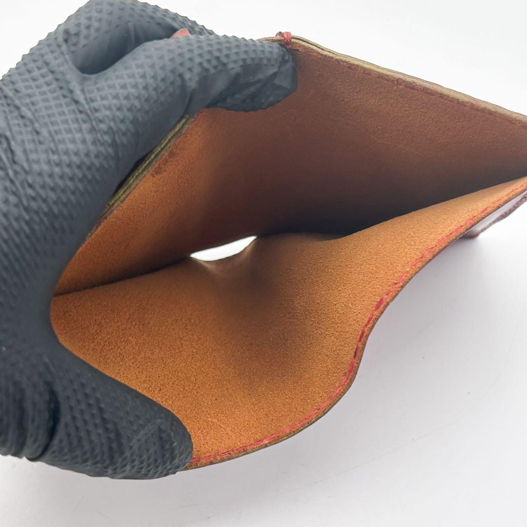 美品✨HENRY CUIR 二つ折り財布 ブラウン ビンテージ