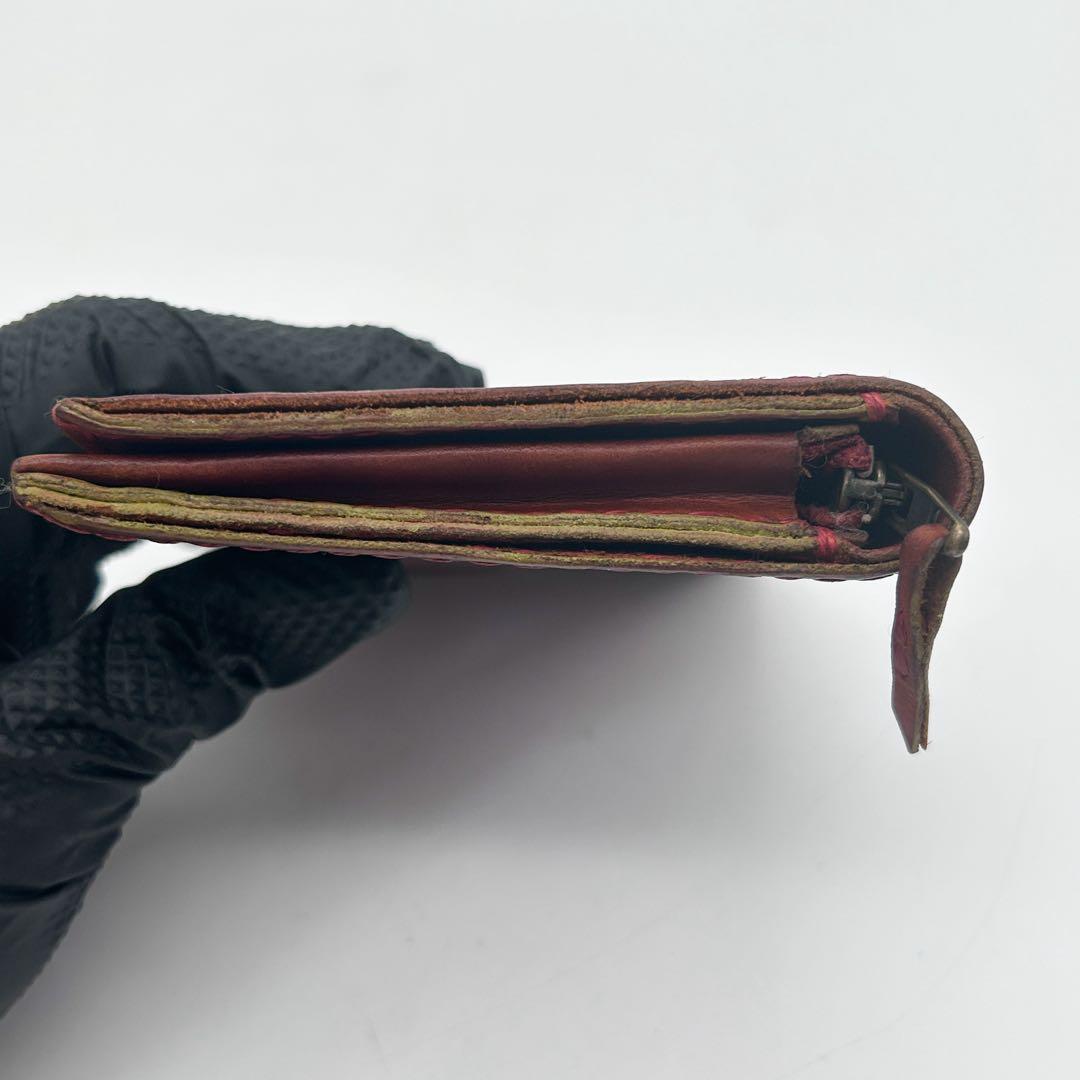 美品✨HENRY CUIR 二つ折り財布 ブラウン ビンテージ