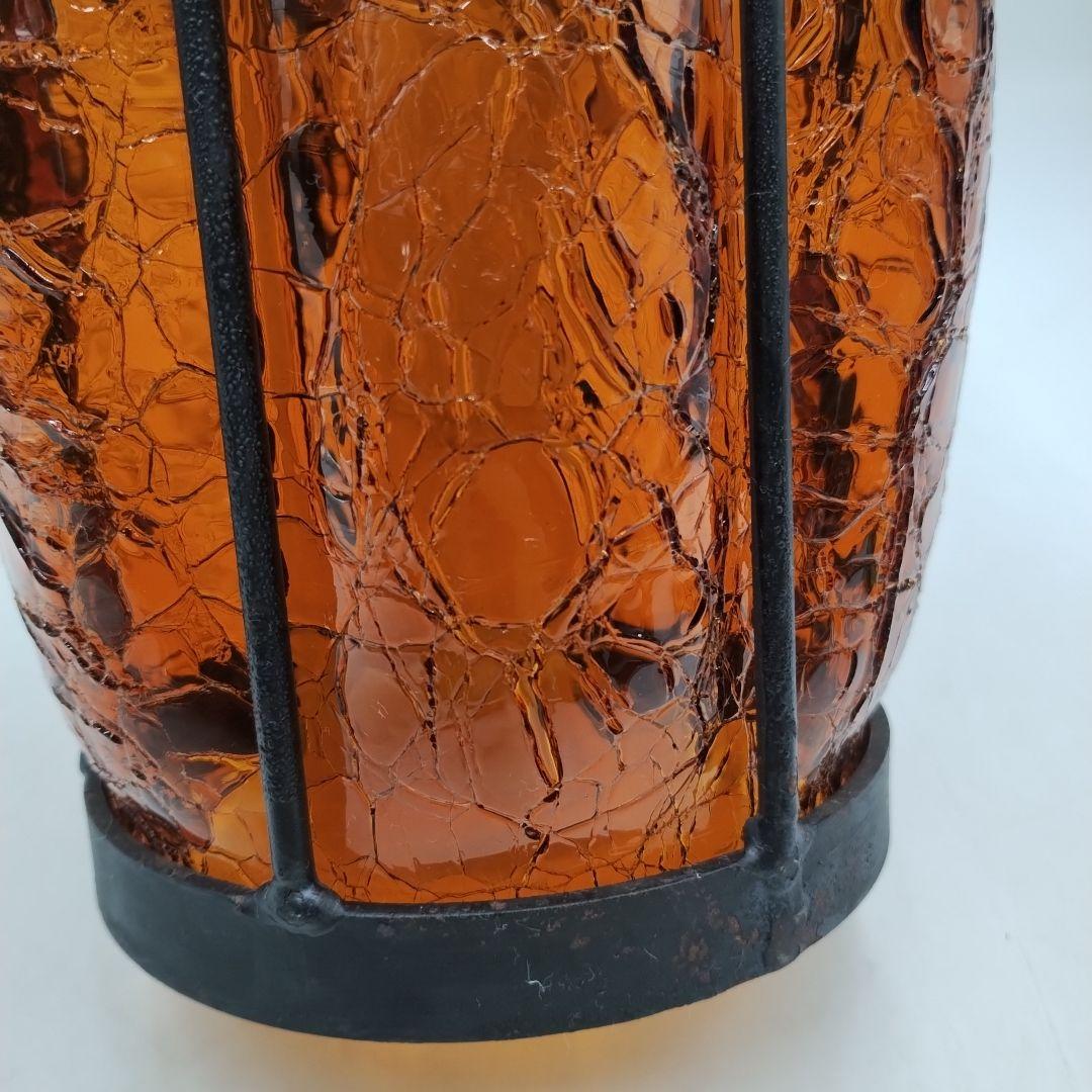 f アンバーガラス 吊り下げライト アンティークヴィンテージ ペンダントライト