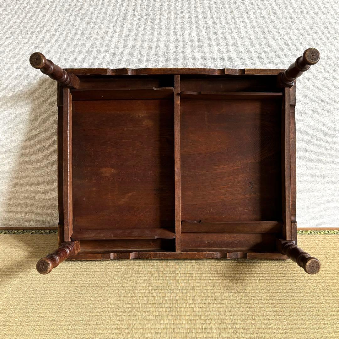 レトロ　木製　テーブル　机　ちゃぶ台　昭和　大正　天然生活　インテリア　カフェ