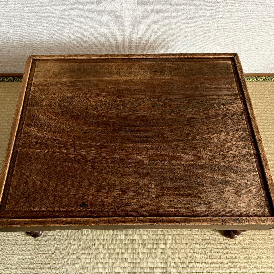 レトロ　木製　テーブル　机　ちゃぶ台　昭和　大正　天然生活　インテリア　カフェ