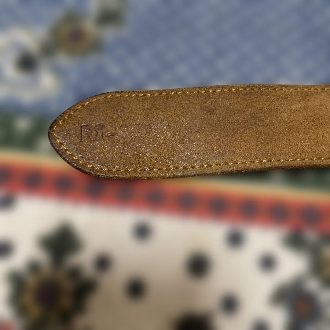 RRL レザーダブルリングベルト　34