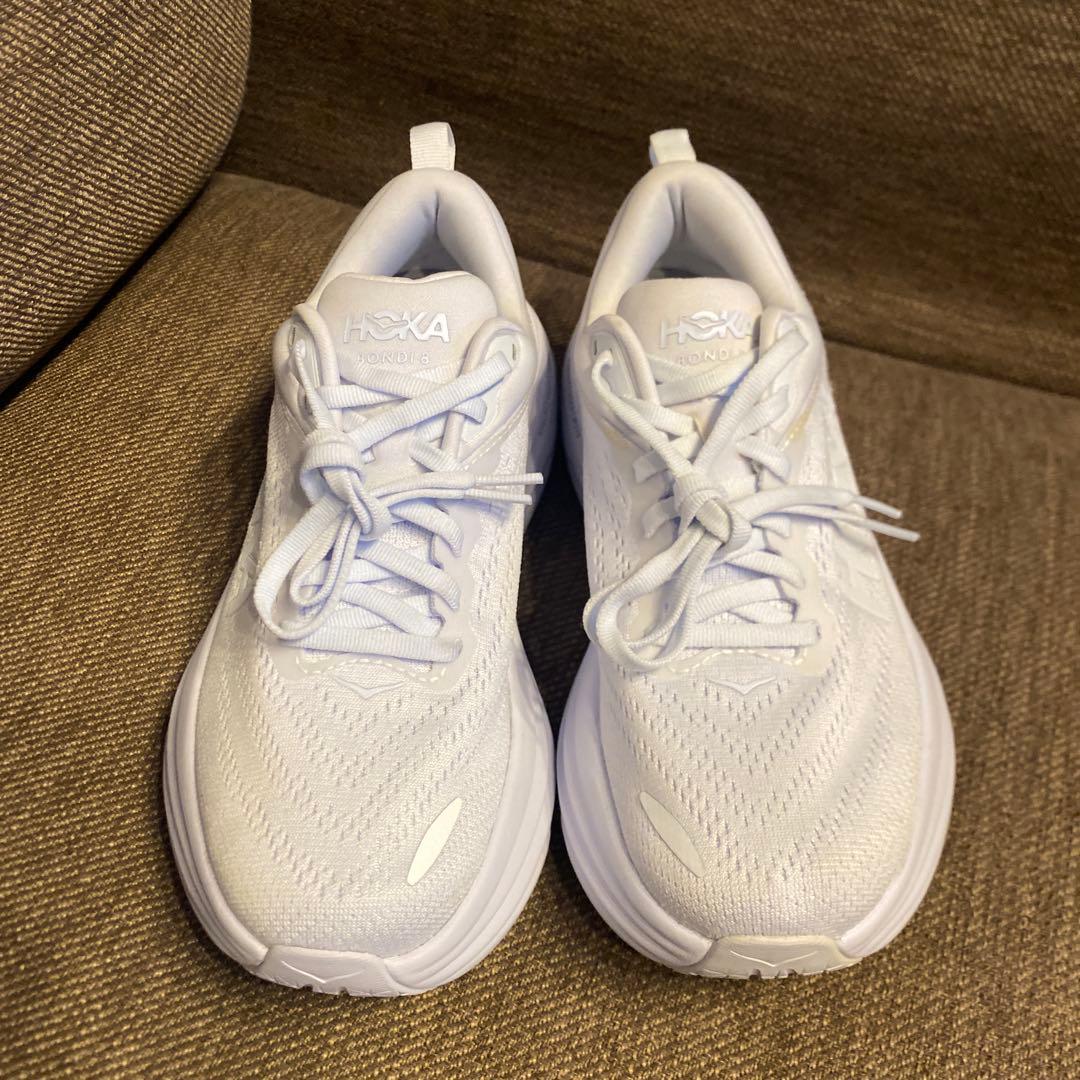 HOKA BONDI 8 ホワイト 23cm 未使用
