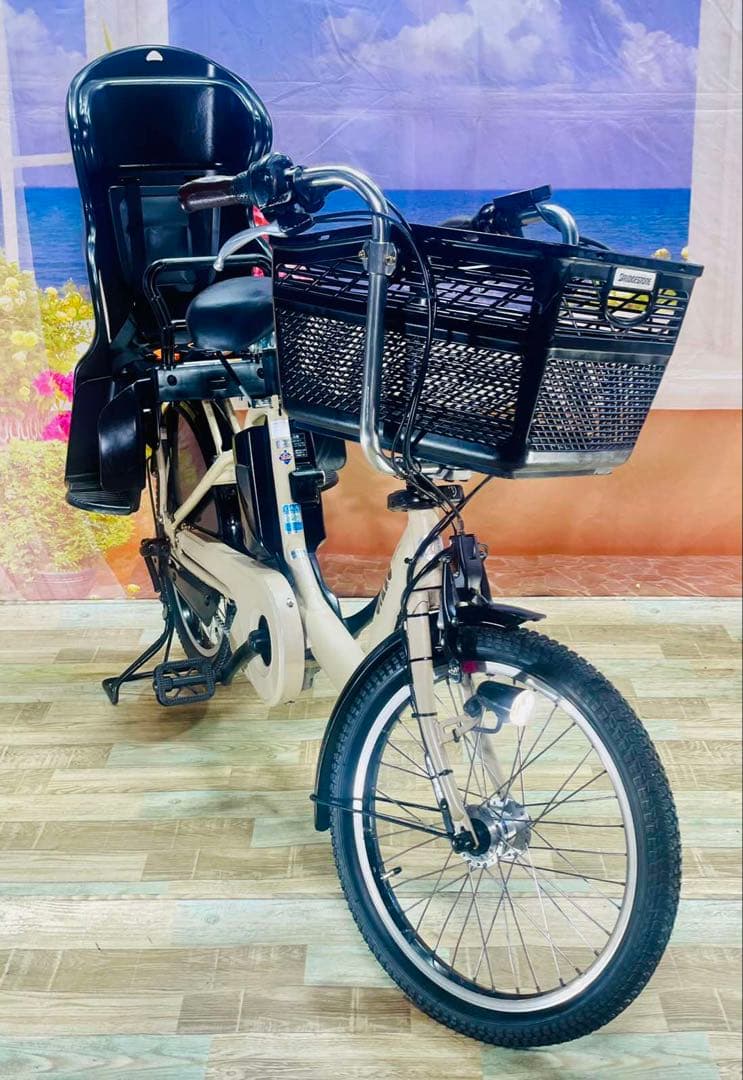超人気！BIKKE ビッケ13AH！⭐️ブリヂストン子供乗せ電動自転車Y3072