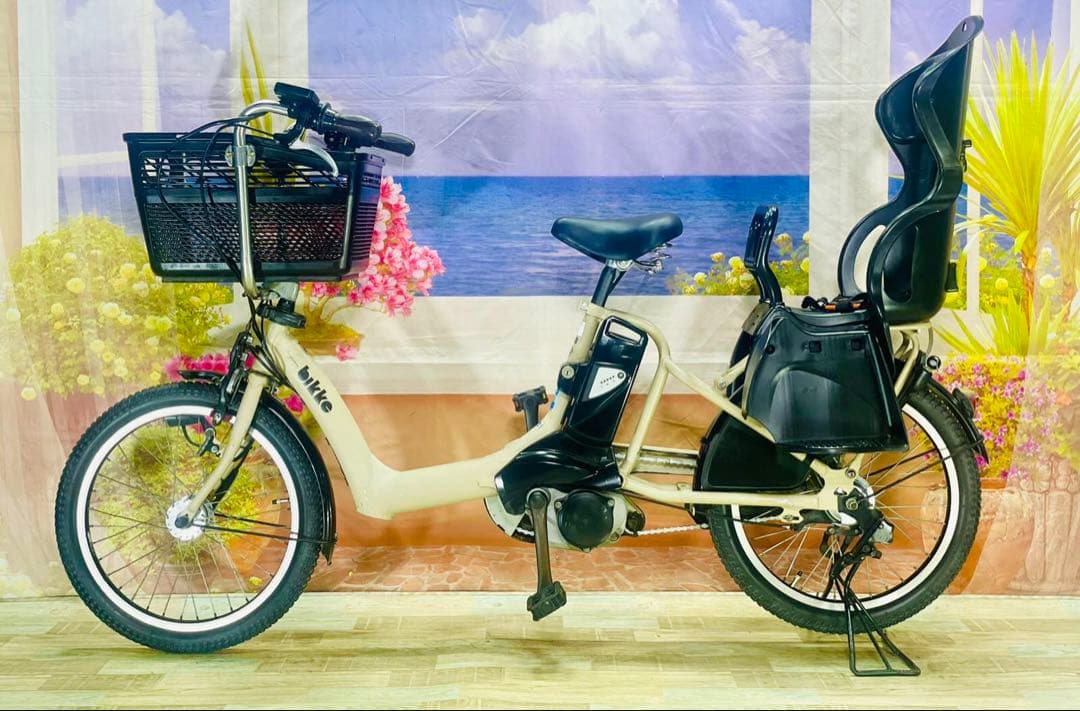 超人気！BIKKE ビッケ13AH！⭐️ブリヂストン子供乗せ電動自転車Y3072