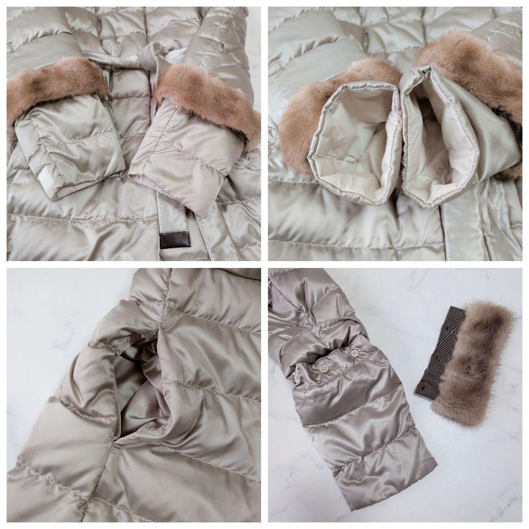 エスマックスマーラ ダウンコート ロング リバーシブル ベルト 36 4way