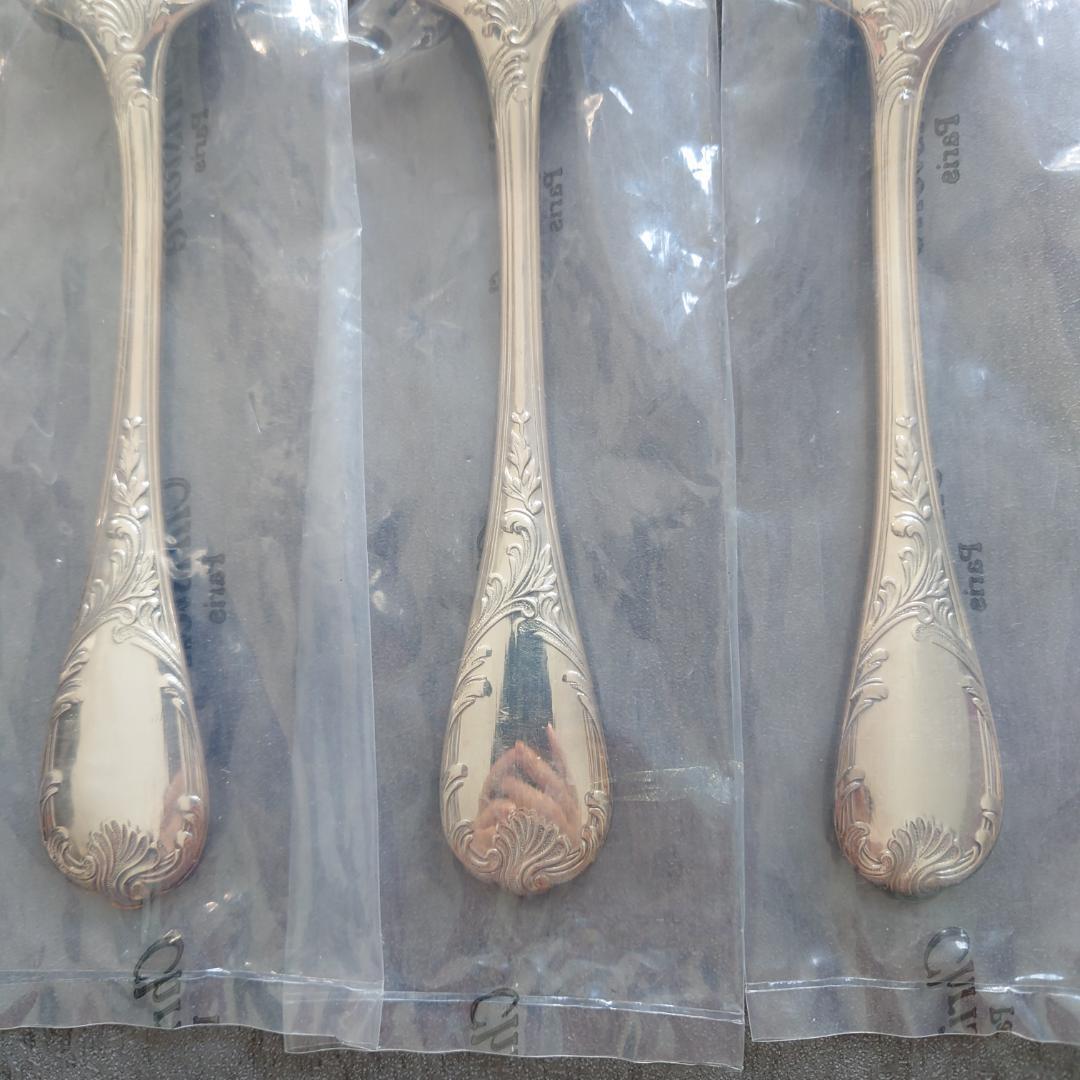 希少 美品 クリストフル マルリー コンソメスプーン 未開封含む 6点