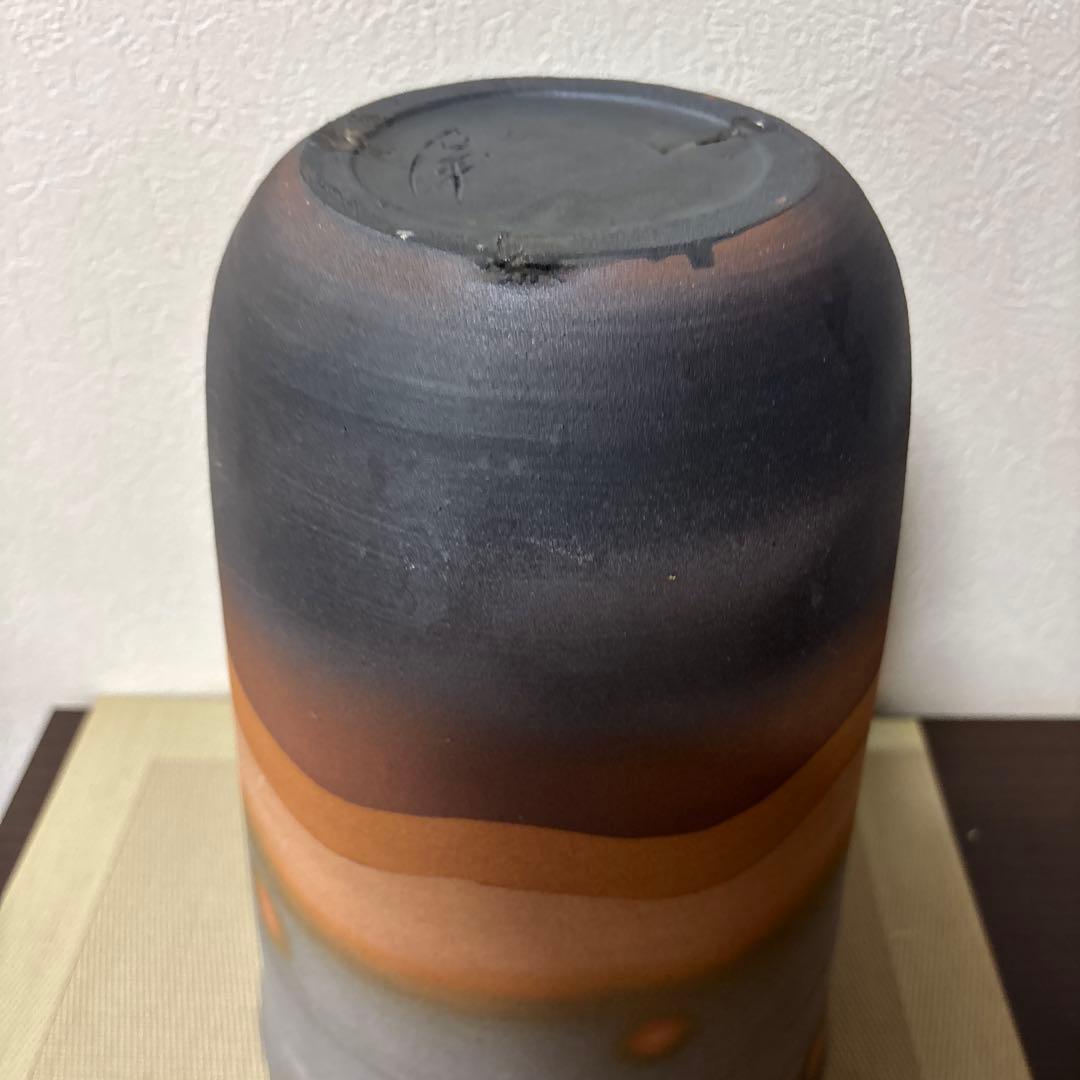 グラデーション陶器花瓶 約34.5cm