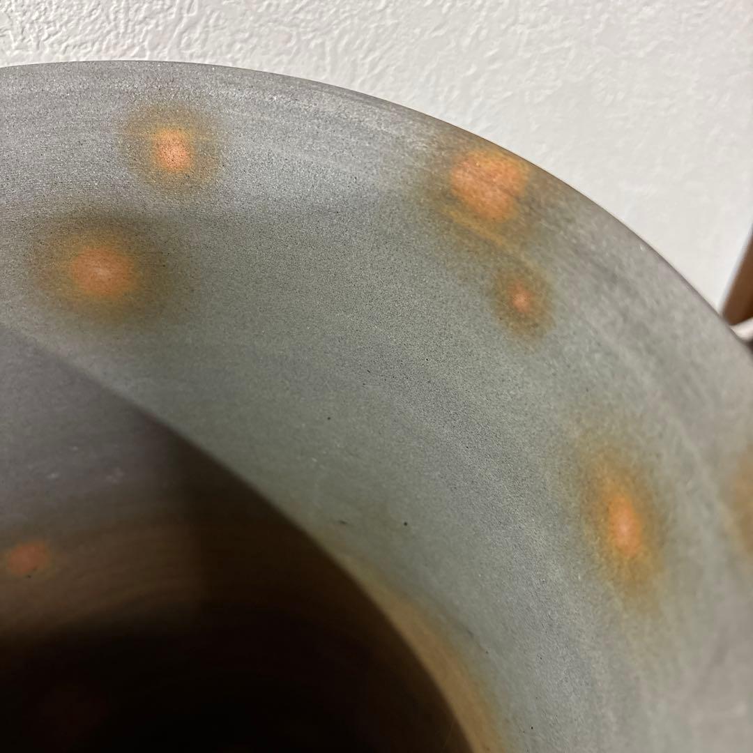 グラデーション陶器花瓶 約34.5cm