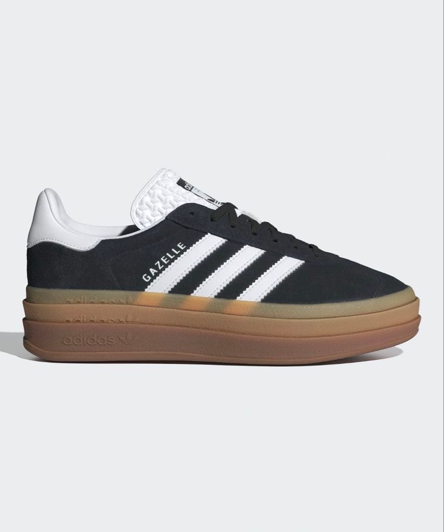 ガゼルボールド / Gazelle Bold / ブラック×ホワイト/24cm