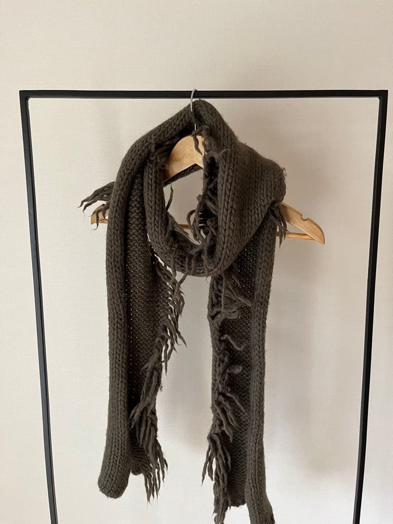 DRIES VAN NOTEN ニットロングマフラー　ドリスヴァンノッテン