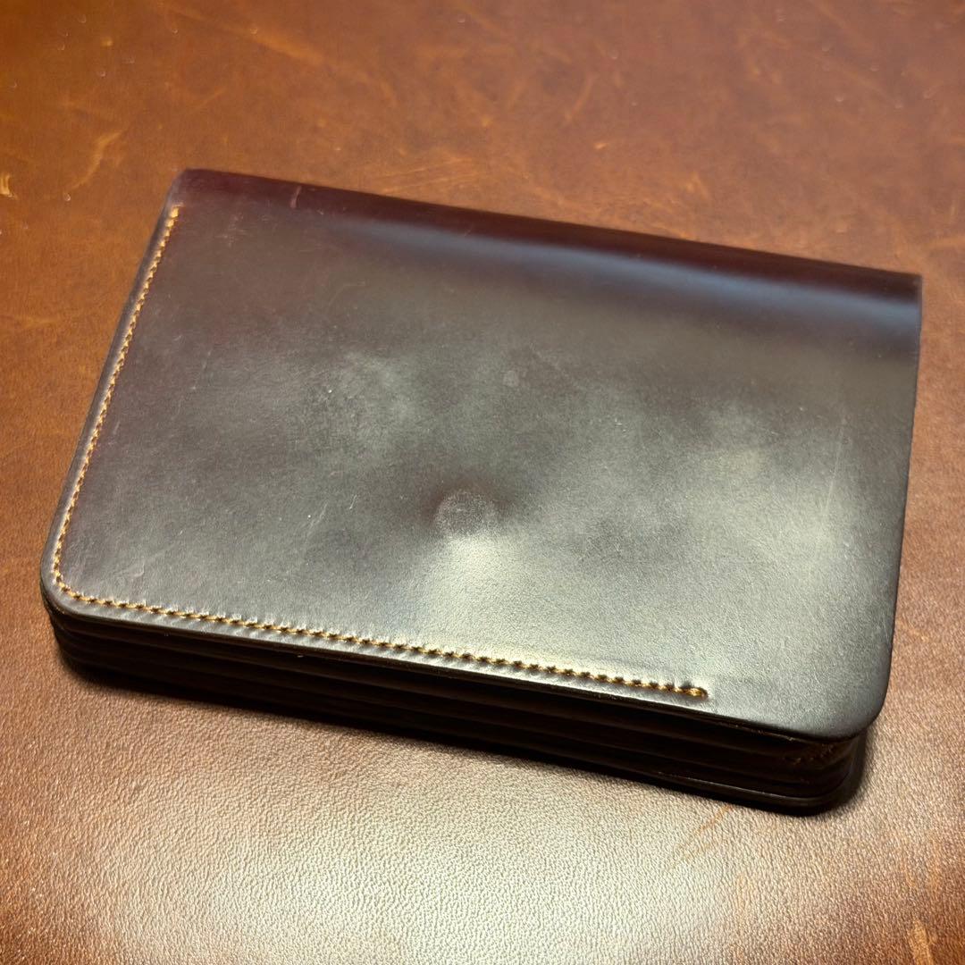 初期ロット forme short wallet コードバン バーガンディ