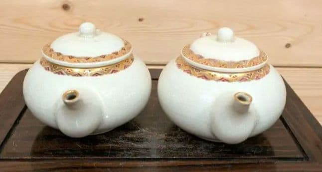 橋本　陶正山　薩摩　急須　双　薩摩焼　未使用品